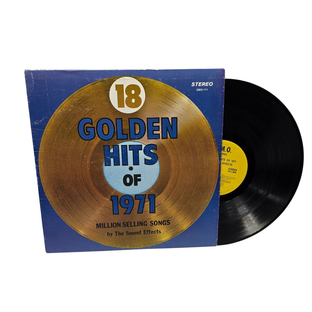 18 Golden Hits of 1971 The Sound Effects Vinyl LP Q.M.O. Records Vintage*